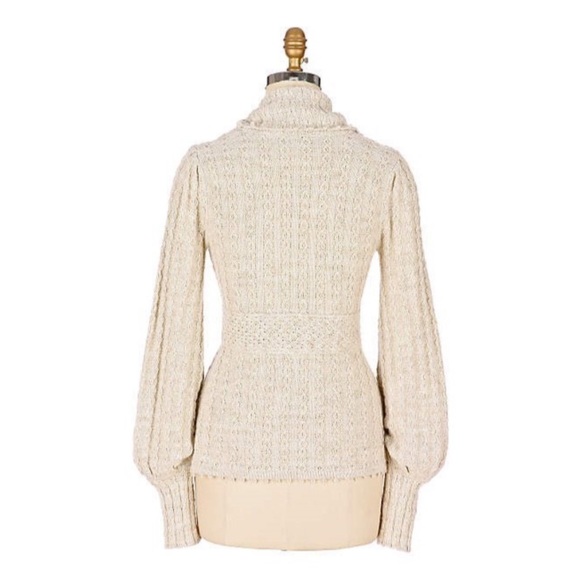 ANTHROPOLOGIE • Snowflake Cardigan Sweater - Picture 4 of 6